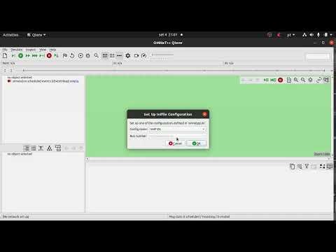 Exemplo de execução Simu5G Omnetpp