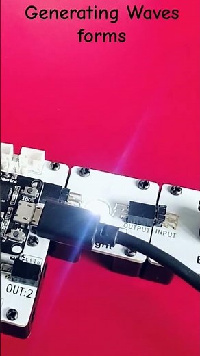 STEM project: generating waves form #robocop #stem #robot#ai#lego #robotkit #arduino