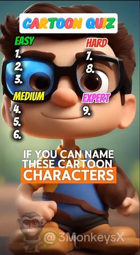 ✨ Cartoon Quiz 🦸‍♂️ | Can You Name These Characters?