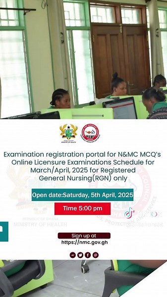 Nursing Licensure Exam Registration Opens for 2025 in Ghana