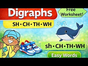 #Digraphs for Kids | Learn Digraphs with Examples and Quiz | #Phonics for Beginners