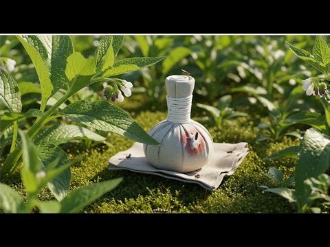 🌿 Comfrey Healing Compress: Natural Relief for Injuries & Faster Recovery 💪 🌿