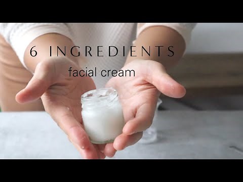 How to make a basic facial cream or lotion with just 6 ingredients | DIY moisturizer recipe
