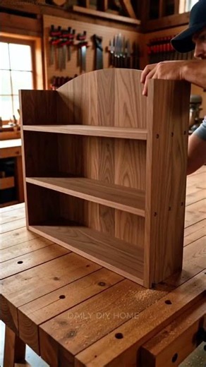 DIY Wooden Spice Rack Build 🌿 Farmhouse Kitchen Organization #shorts