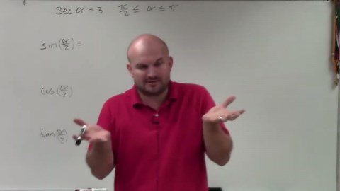 Master Evaluating using the half angle formulas given an equation and constraint