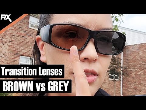 Transition Lenses Brown vs Grey