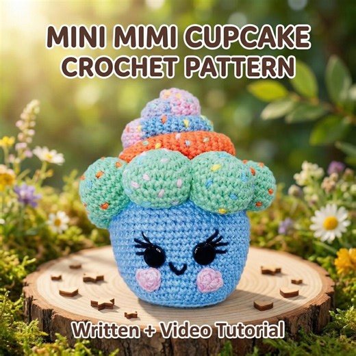 Cupcake Crochet Pattern PDF | Easy Cupcake Amigurumi | Beginner Friendly Tutorial - Etsy