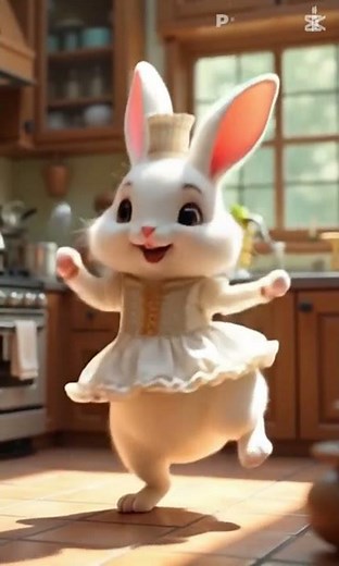 "Dancing Bunny Vibes! 🐇🎶 | Cutest Rabbit Dance Ever!"