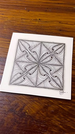 146K views · 1.5K reactions | Zentangle Pattern- In-N-Out folded | Drawing Tutorial For Beginners #zentangle #doodle #zendoodle #art #zenart #mindfulart #trending #viral #painting #easyart | Easy Art | Facebook