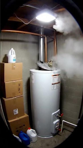 Water Heater EXPLOSION Caught on Camera! ⚠️💥