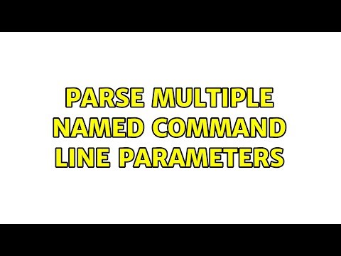 Parse multiple named command line parameters (2 Solutions!!)