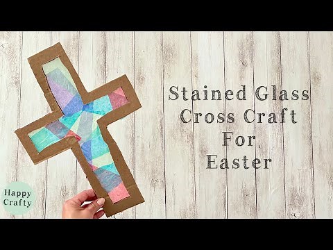How to Make a Stained Glass Cross for Easter