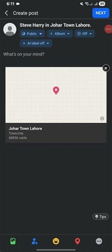 How to create check-in posts on facebook #shorts #viral