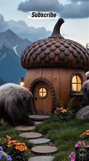 Hidden Hobbit House in the Forest #HobbitHouse #FantasyHome #ForestCabin