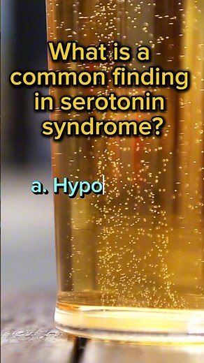 What is a common finding in serotonin syndrome?
