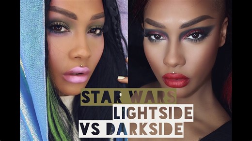 Covergirl Star Wars makeup: Light Side vs Dark Side tutorial