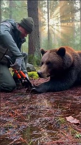 Compassionate Human–Wildlife Interaction — Bear #wildlife