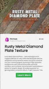 Rusty Metal Diamond Plate Texture | Shuppi