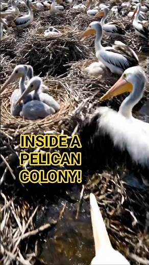 Inside a Dalmatian Pelican Colony | Real Wildlife POV Documentary #WildlifePOV #DalmatianPelican