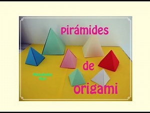 Cómo hacer una Pirámide de Papel - Origami Paso a Paso