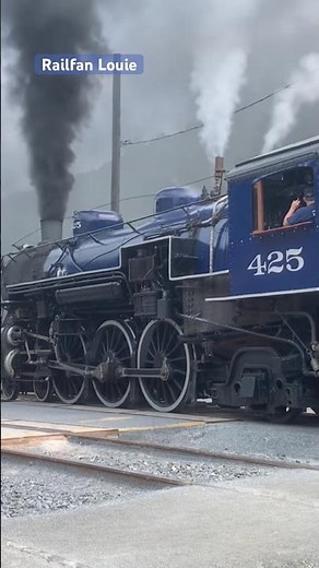 Reading and Northern 425 at Jim Thorpe #train #railroad