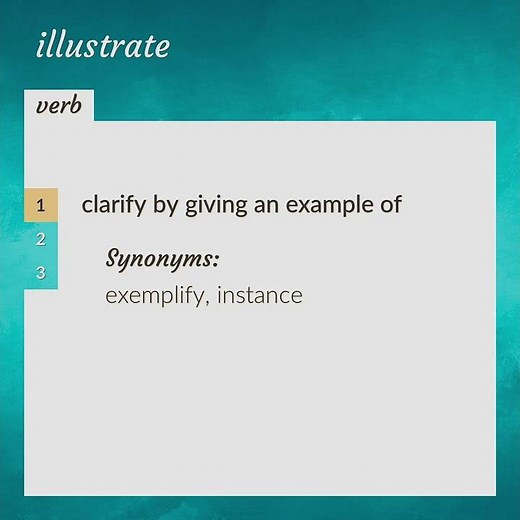 Illustrate | meaning of Illustrate
