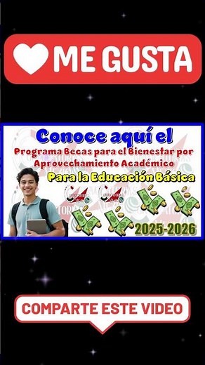 📌💵Scholarship Program for Well-being through Academic Achievement in Basic Education 2025-2026