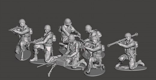 Americans Soldiers World War 2 3D Print Stl Files - Etsy