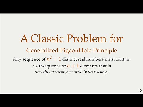 A Sequence of n^2+1 Real Numbers Contains Monotonic Subsequence of n+1 Elements