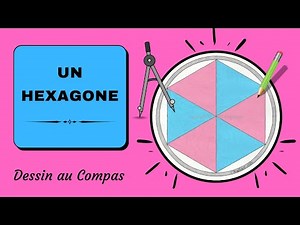 How to draw a hexagon with a compass.
