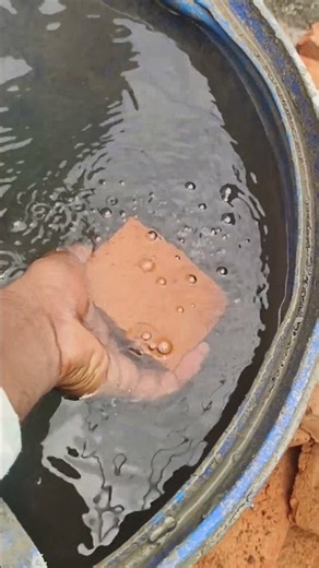 Make sure to wet the bricks #construction #bricks #viral