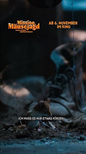Verpasst nicht MISSION: MÄUSEJAGD ab dem 6. November im Kino! 🐭🎄