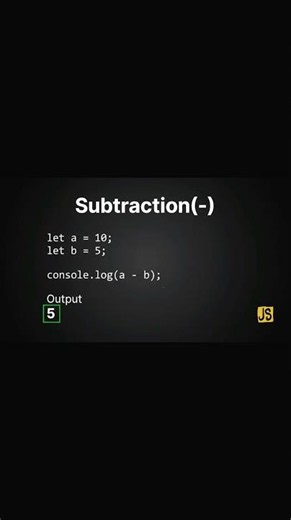 ➖ JavaScript Subtraction Operator (-) | Easy Explanation for BeginnersLearn