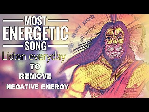 Most Powerful Hanuman Mantra To Remove negativity || Manojavam Maarutatulya Vegam || Energetic songs