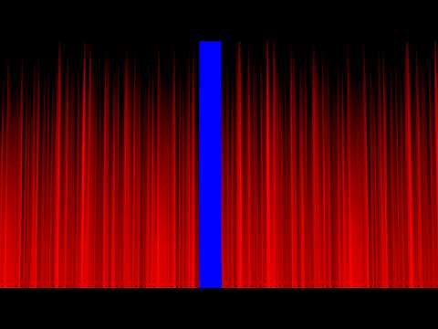 Stage Curtain Blue Screen Clean RED Royalty Free Video Effect Footage VFX