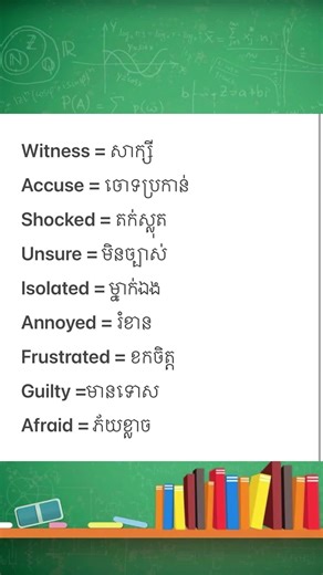 Learn English Vocabulary for Khmer Speakers