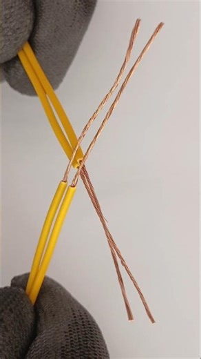 That's how my grandfather taught me how to connect electrical wires together #shorts