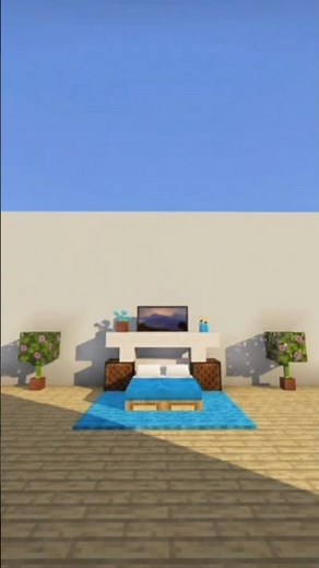 Blue Bed 💙 in Minecraft