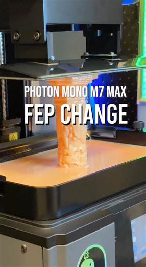15K views · 105 reactions | Changing the FEP sheet on the Photon Mono M7 Max resin 3D printer by ANYCUBIC #photonmonm7max #3dsculpting #resin3dprinting #3dprinting | Michael Wong | Facebook