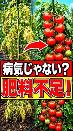 トマトの病気に見える症状！実は肥料不足かもしれません？見分け方を徹底解説