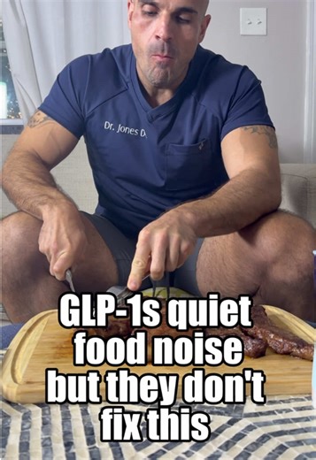 Your GLP-1 quiets the food noise but it doesn't fix the insulin resistance driving it. Stop the medic@tion without addressing the root cause and the cravings come roaring back. Lifestyle intervention isn't optional. It's the whole point. #fyp