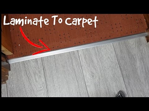 How To Install Laminate Floor To Carpet Door Strip(No Special Tool Required)