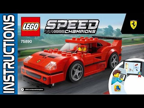 LEGO Speed Champions 75890 Ferrari F40 Competizione - Step-by-Step Building Instructions 🏁