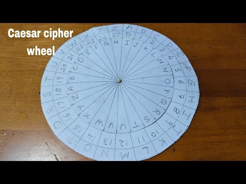 Caesar cipher wheel making / How to make Caeser cipher wheel for Encrypt / Decrypt secret messages