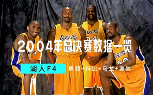 “湖人F4”2004年总决赛数据一览
