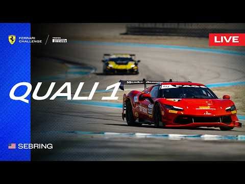 LIVE Ferrari Challenge North America - Sebring, Qualifying 1