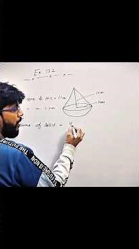 Ex 12.2 Q1 Class 10 Maths | Volume of Combination of Solids (Cone & Hemisphere) |
