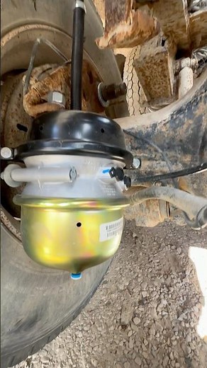 Installing new brake chambers and slack adjusters on Tri axle truck
