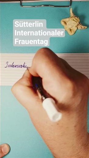Internationaler Frauentag 🤠💪 #gleichstellung #sütterlin #deutscheschrift #lettering #art