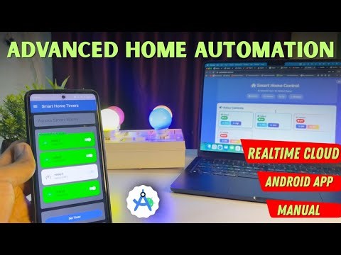 Home Automation using ESP32 & Firebase Realtime Database 🔥 | App + Web + Manual Switch Sync